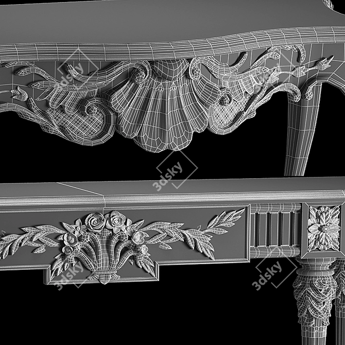 Cozy Cushion Console 3D model image 5