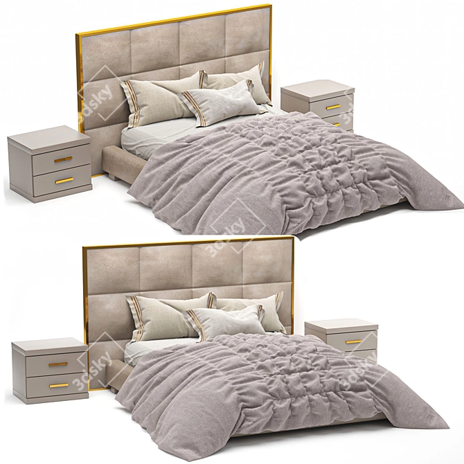 3Dmax Bed: High-quality 3D model 3D model image 1