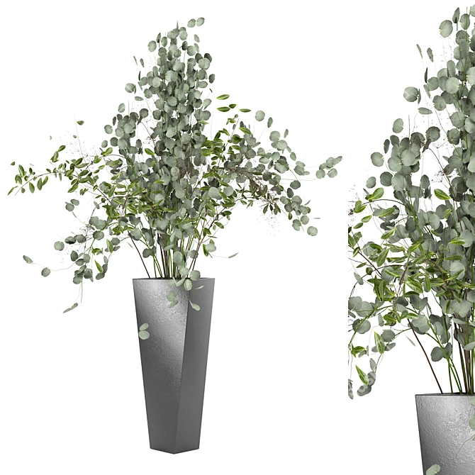  Elegant Eucalyptus Bouquet: Indoor Plant Set 3D model image 1