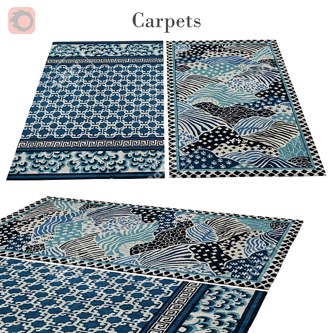 Poly Vets 58 Rug 3D model image 1