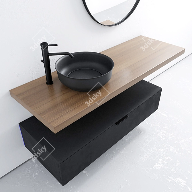 Bagnodesign OMBRA Bath Set 3D model image 9