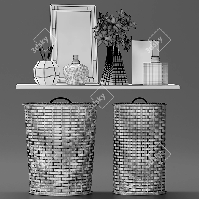 Decor Set for Bathroom 02 
(Декоративный набор для ванной 02)

Bathroom Bliss Decor Set 3D model image 5