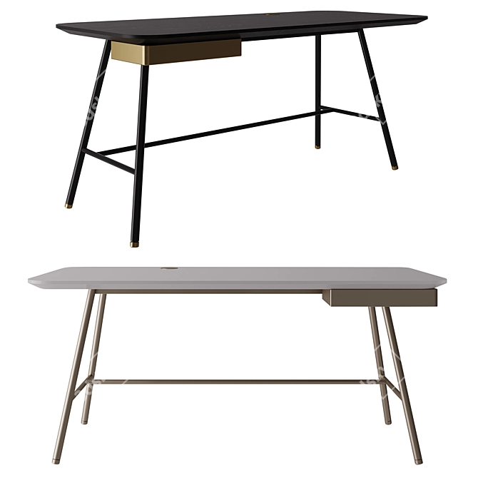 Modern Writing Desk - Holland 3D model image 1