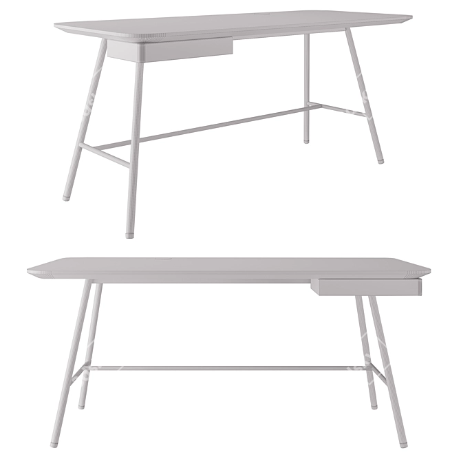 Modern Writing Desk - Holland 3D model image 2