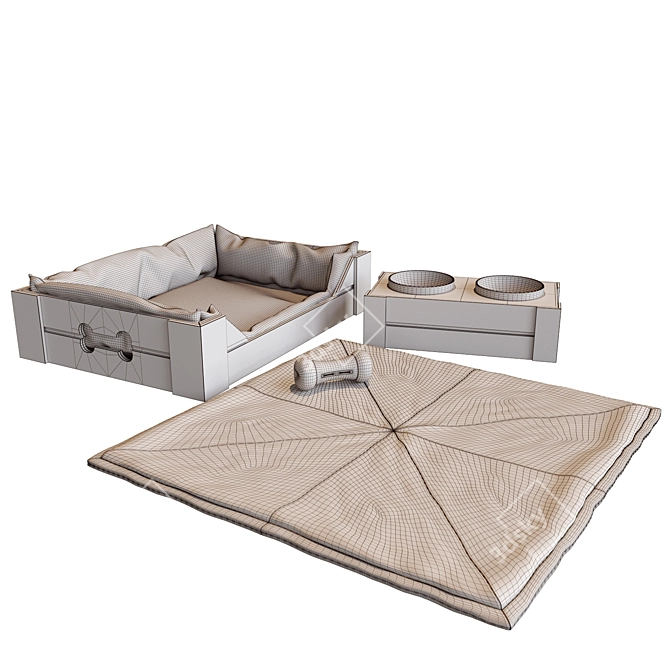 Comfy Canine Bed 3D model image 4