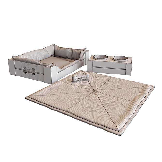 Comfy Canine Bed 3D model image 9