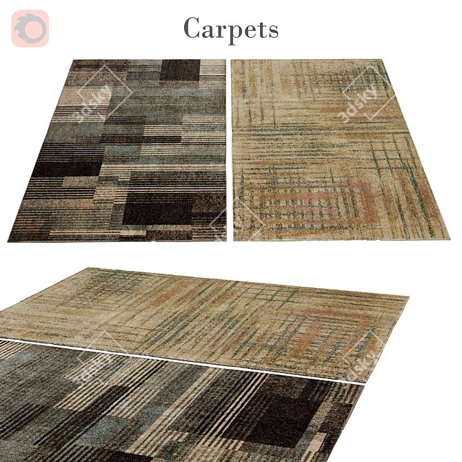 Poly Rug 66: Stylish and Durable 3D model image 1