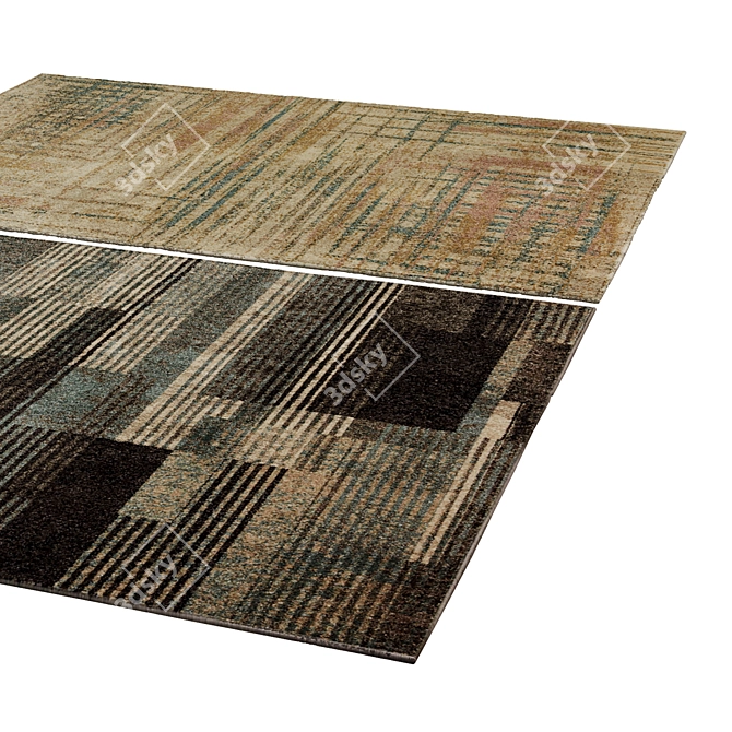 Poly Rug 66: Stylish and Durable 3D model image 2