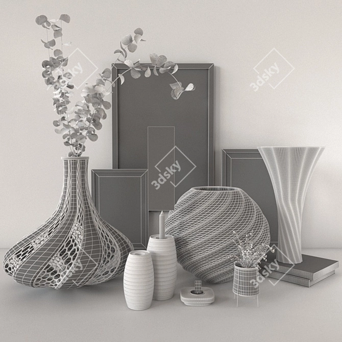 Elegant Decor Set: 3dsmax + Vray 3D model image 4