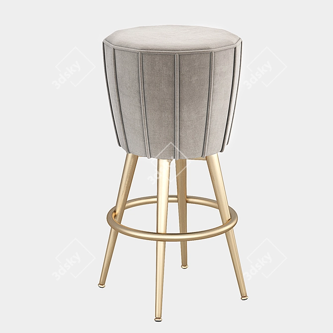 Elegant Eichholtz BOLTON Bar Stool 3D model image 3