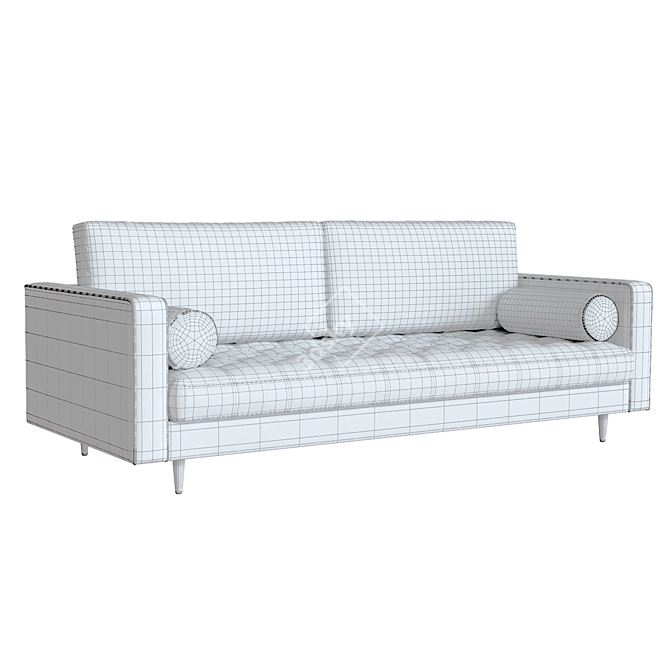 Contemporary Sven Sofa: Sleek Design, Superior Comfort 3D model image 3