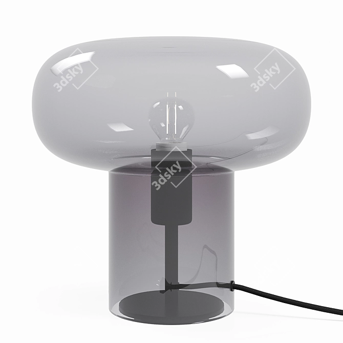Modern Glass Table Lamp 3D model image 1