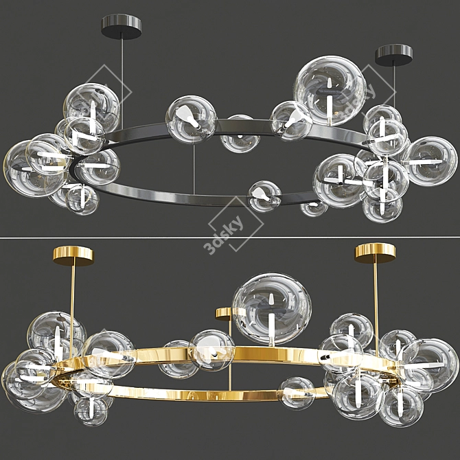 Iona C Wide: Contemporary Design Lamps 3D model image 1