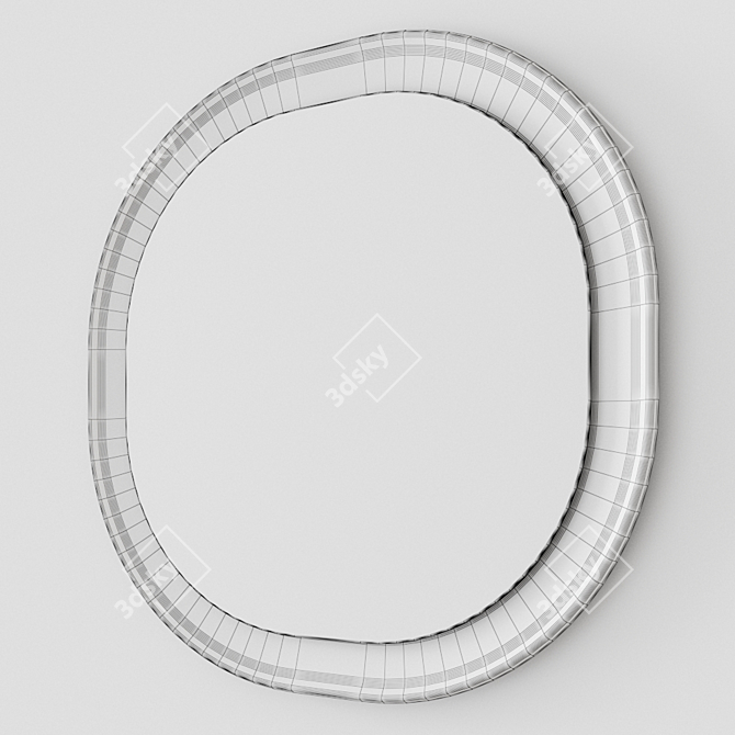 Anima Round Marble Mirror 3D model image 3