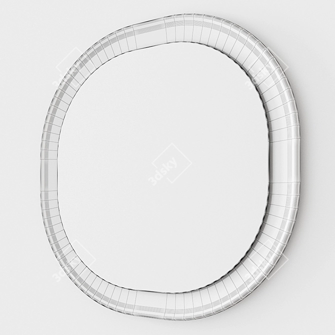 Anima Round Marble Mirror 3D model image 6