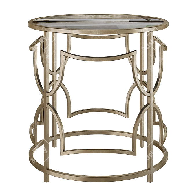 Sophie Circle Side Table: Stylish and Functional 3D model image 1
