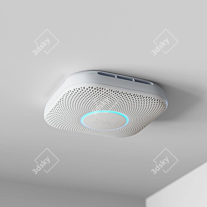 Smoke Detector: Google Nest Protect 3D model image 15