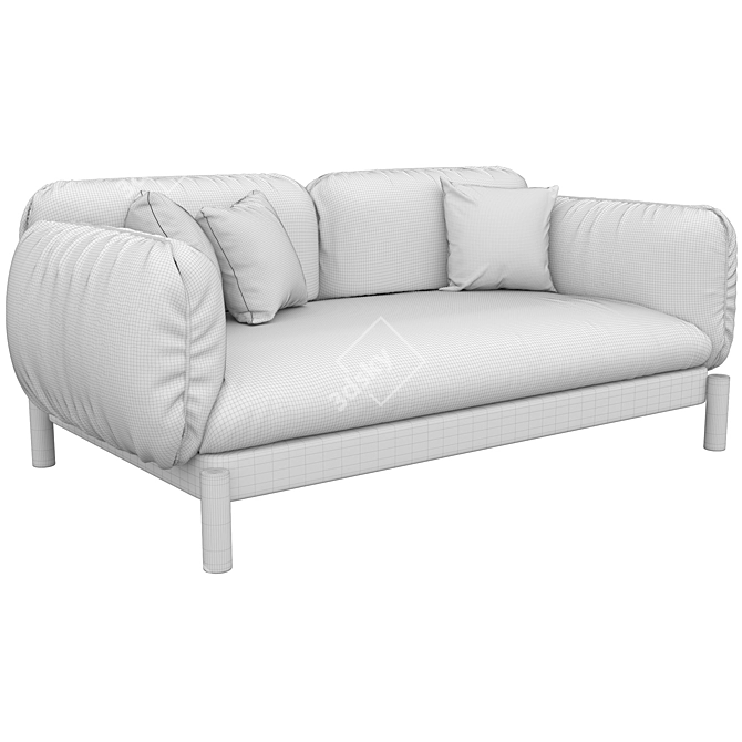 Tarantino Magic Velvet Sofa 3D model image 4