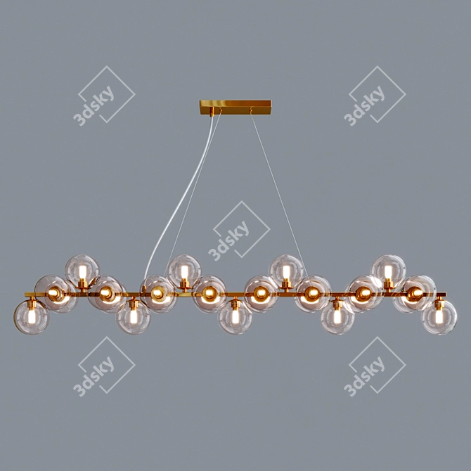 Maytoni Dallas Gold Pendant Light 3D model image 3