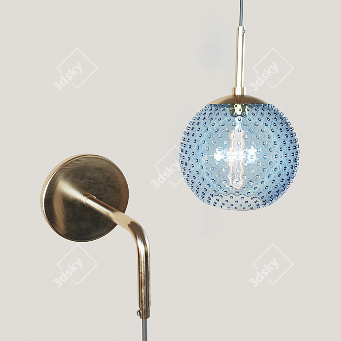 Tomazin: Stylish Wall-mounted Lamp 3D model image 3