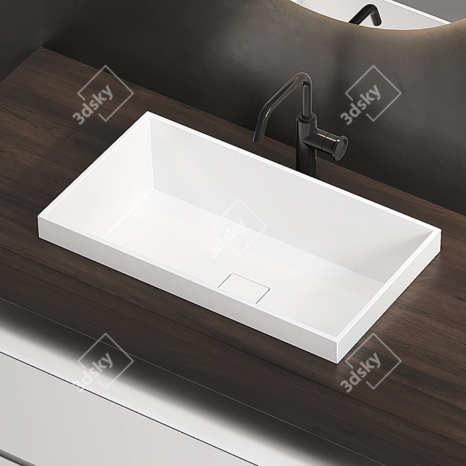 Edone by Agora NIK 004: Elegant Bathroom Vanity 3D model image 2