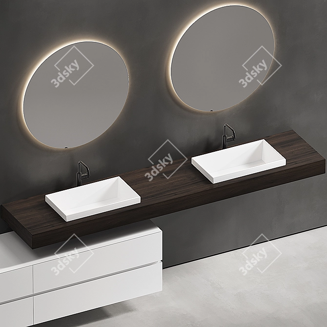 Edone by Agora NIK 004: Elegant Bathroom Vanity 3D model image 3