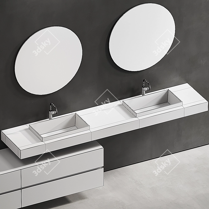 Edone by Agora NIK 004: Elegant Bathroom Vanity 3D model image 4