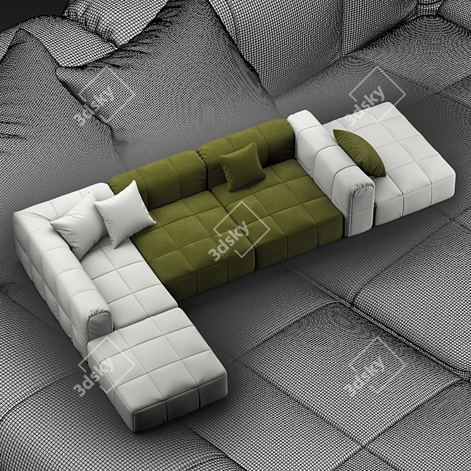 Modern Modular Sofa by Arflex 3D model image 2