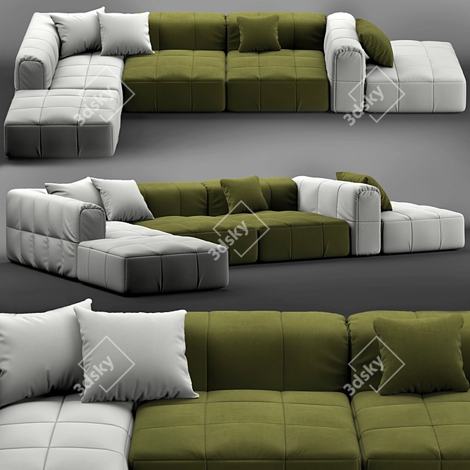 Modern Modular Sofa by Arflex 3D model image 3