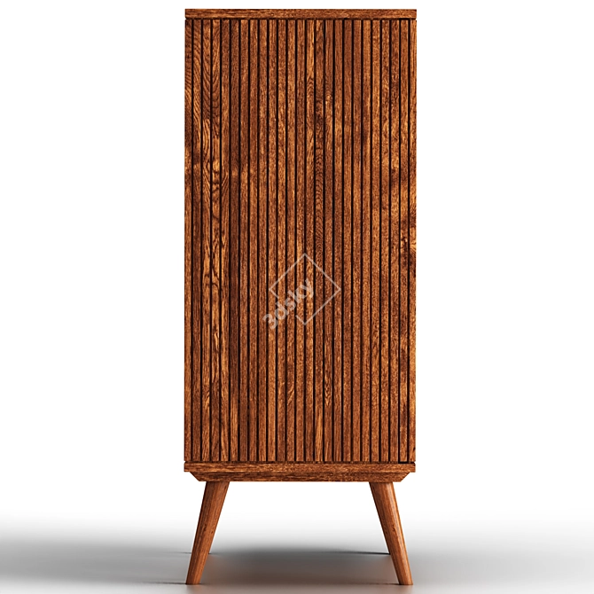 Zara Home Mango Wood Sideboard 3D model image 3