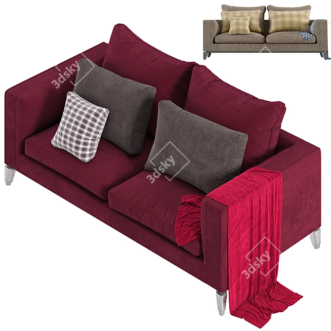 Elegant Andersen Sofa 3D model image 1