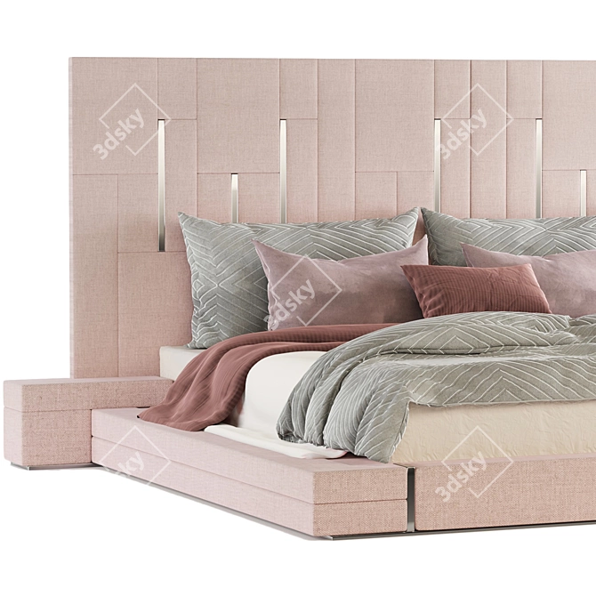 Vibrant Sports Color Bed Set 3D model image 2