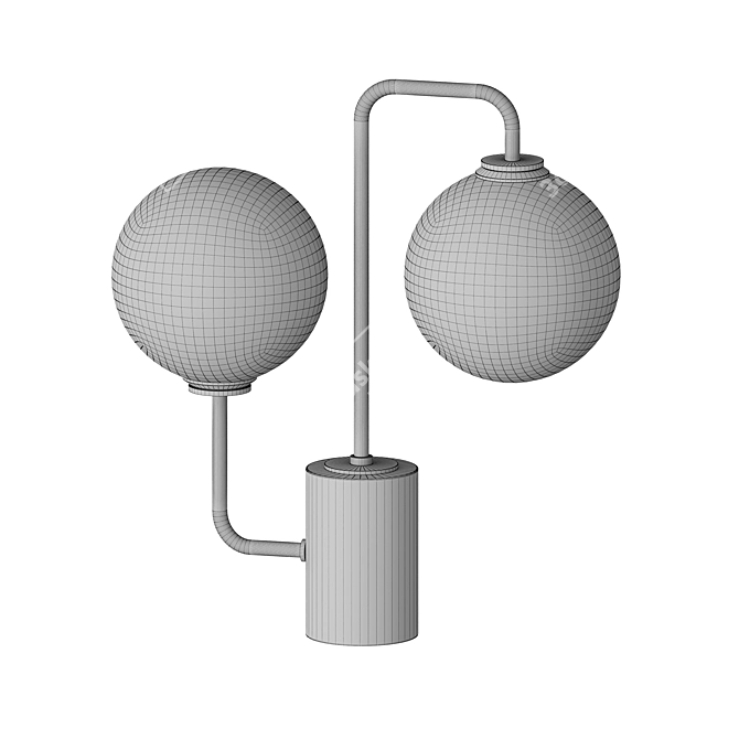 Elegant Mia Pendant Light 3D model image 3