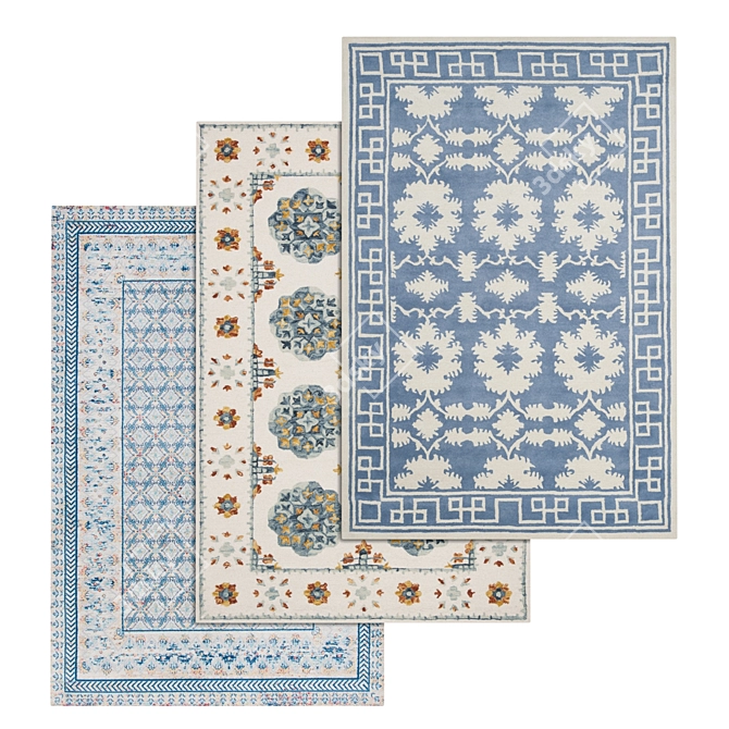 Versatile High-Quality Carpet Set 3D model image 1