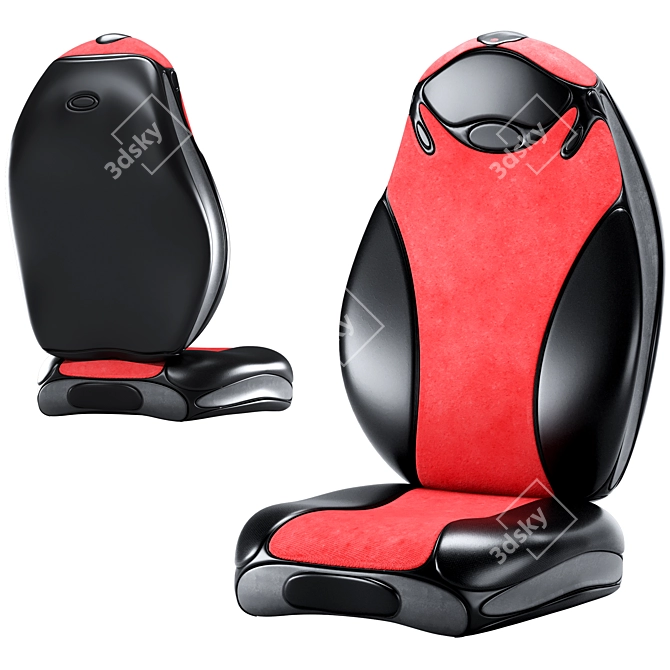 3D Car Seat Model - Realistic Design 3D model image 1