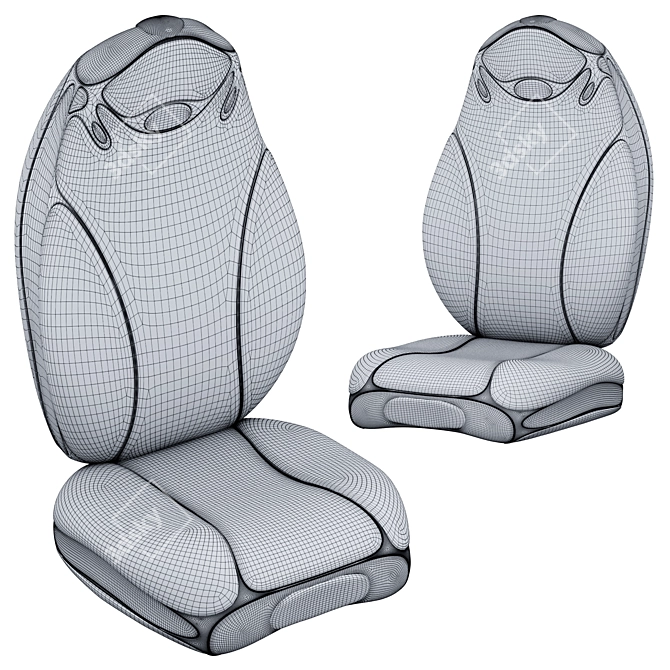 3D Car Seat Model - Realistic Design 3D model image 4