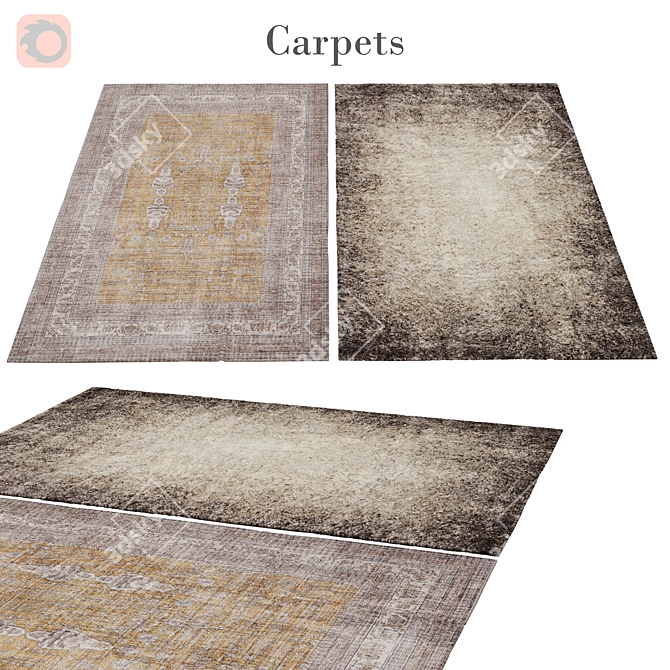 Versatile Rug 85: Polys 3,888, Vets 4,004 3D model image 1