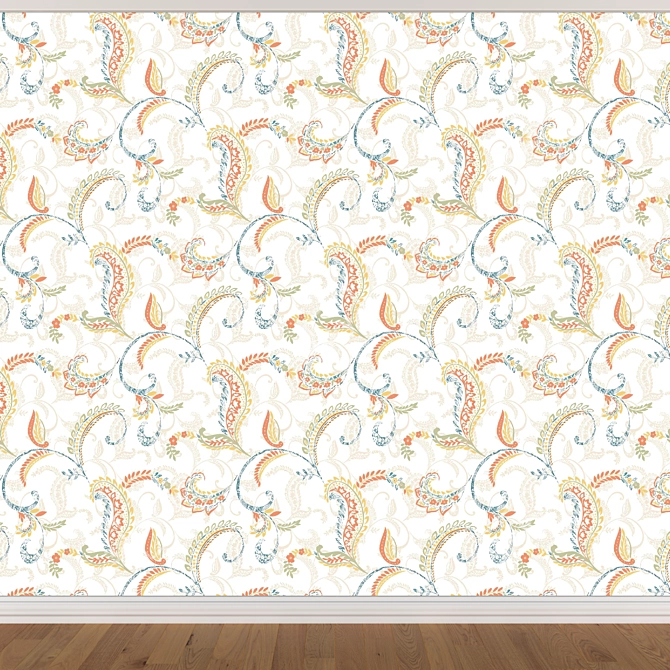 Seamless Wallpaper Set 1709 (3 Colors) 3D model image 2