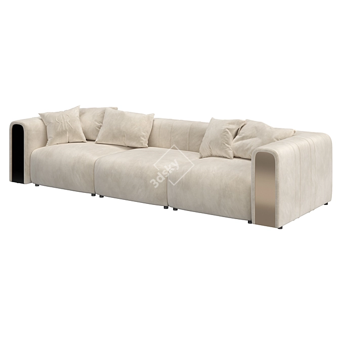 Luxurious Rugiano Luz Sofa 3D model image 2