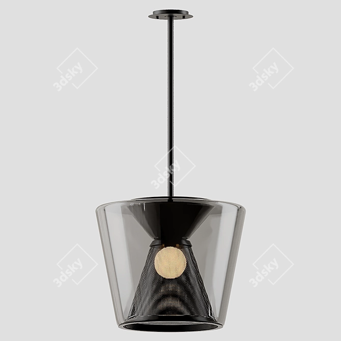 Berlin Pendant: Elegant Illumination by Troy 3D model image 3