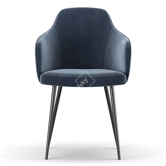 Stylish Cate Chair: Elegant and Comfortable 3D model image 3