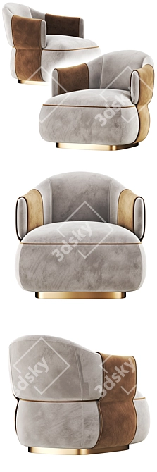 Trussardi Larzia Luxury Armchair 3D model image 2