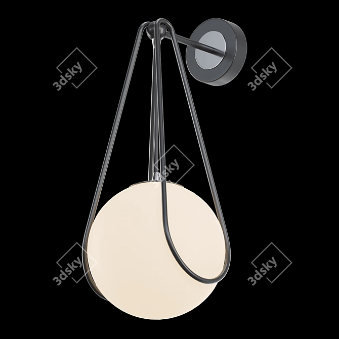 Modern Glass Wall Lamp 3D model image 2