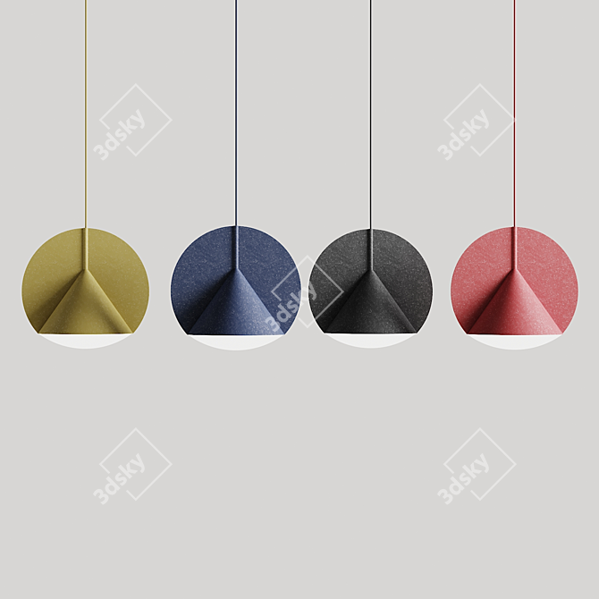 Modern Luxe Pendant Light 3D model image 1