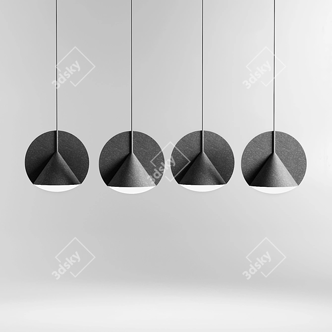 Modern Luxe Pendant Light 3D model image 2