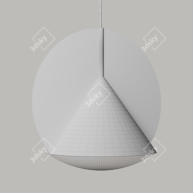 Modern Luxe Pendant Light 3D model image 4