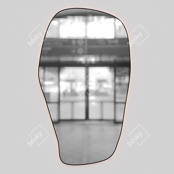 Elegance Reflected: Decorative Mirror 10 3D model image 1