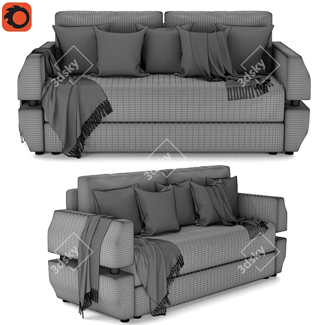 Rino: Stylish and Comfortable Sofa 3D model image 4