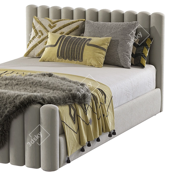 Angela Bed 2: Stylish Teen Bed 3D model image 5