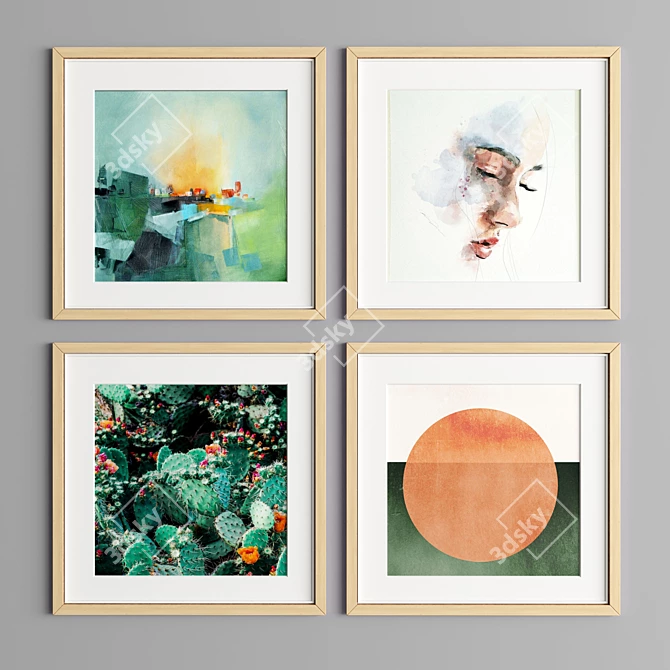 Modern Art Frame Collection 3D model image 3